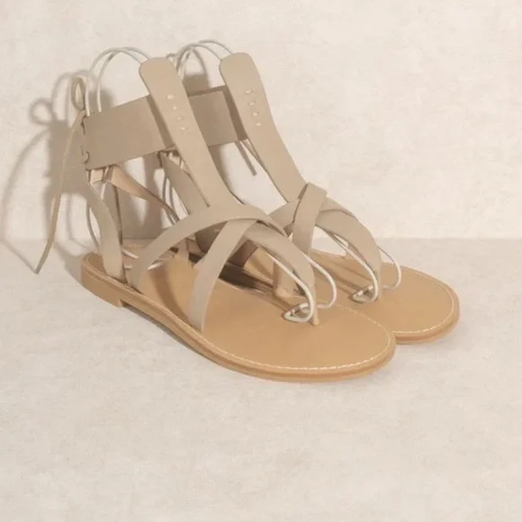 OASIS SOCIETY Blaze Lace-Up Sandal Size 8 Great Condition - Picture 4 of 16